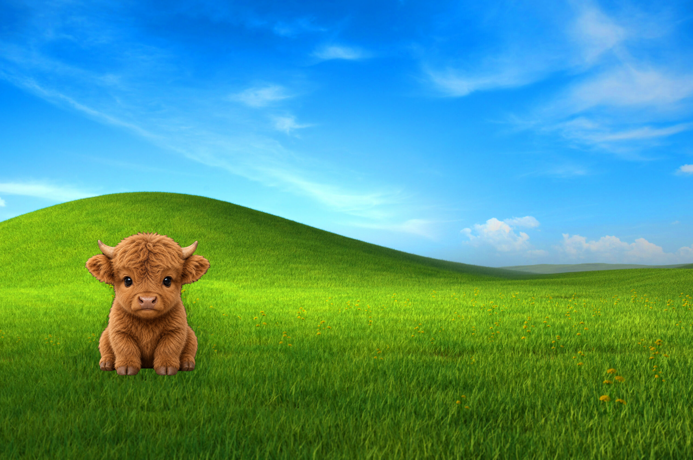 micro bull in the wild