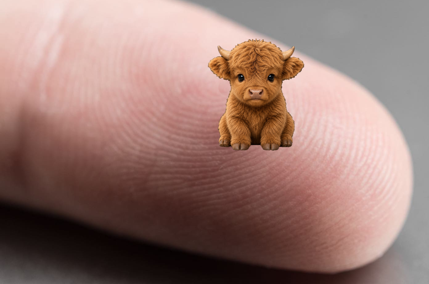 micro bull, for scale