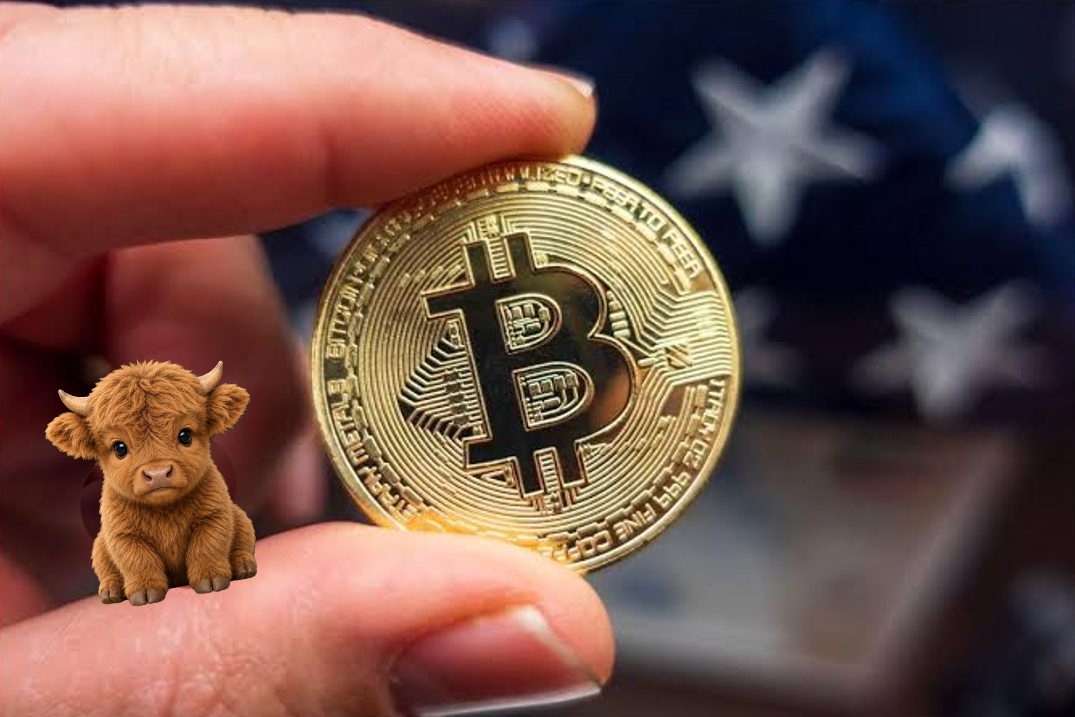 micro bull with a coin